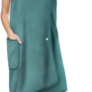 Women’s Quick Dry Microfibre Body Wrap Towel with Snap Closure