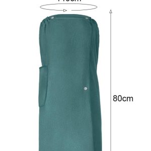 Women’s Quick Dry Microfibre Body Wrap Towel with Snap Closure