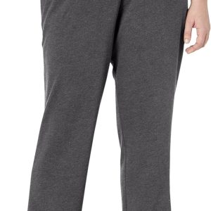 Women’s Drawstring Fleece Straight-Leg Sweatpants – Plus Size Available