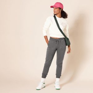 Women’s Fleece Jogger Pants with Cuffed Hem
