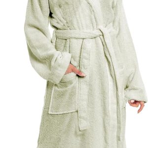 Luxury Cotton Terry Ladies Bathrobe – Hooded