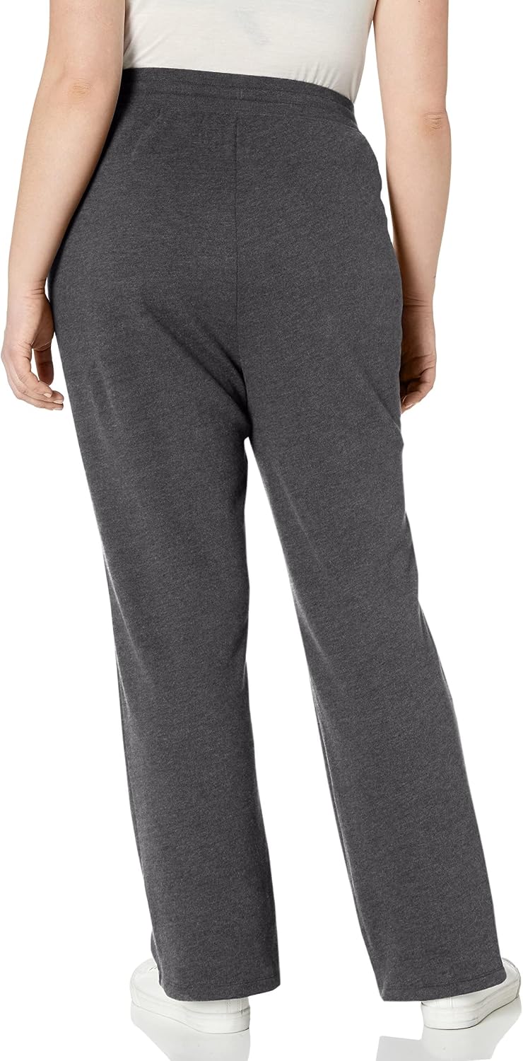 Women's Drawstring Fleece Straight-Leg Sweatpants – Plus Size Available - Image 2