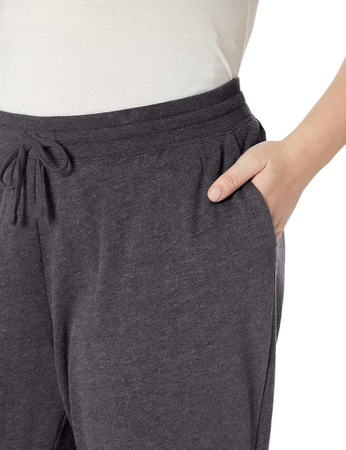 Women's Drawstring Fleece Straight-Leg Sweatpants – Plus Size Available - Image 4